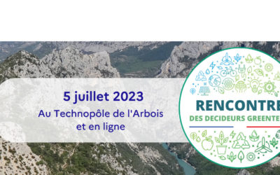 05/05 : Rencontre Décideurs Greentech
